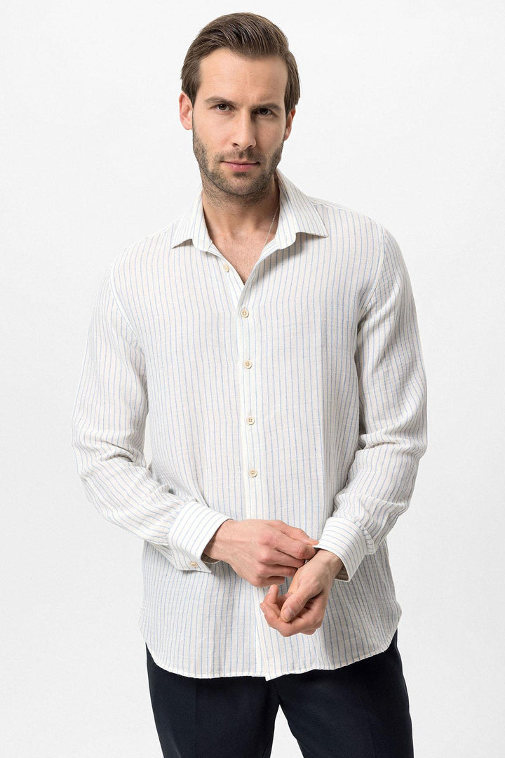 ANT Cotton Striped Men's Shirt - Pearland