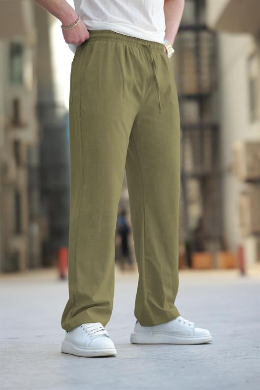 MDX Haki Beli Ayarlanabilir Rahat Kesim Erkek Pantolon E6564 - Olive Branch
