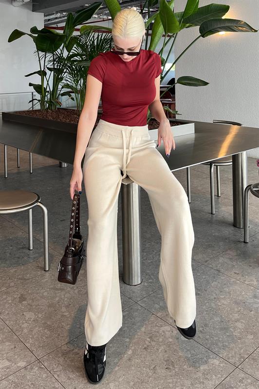 MDX Beige Adjustable Wide Leg Pants MG2089 - Lima