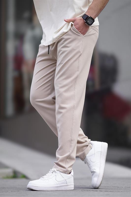 MDX Beige Straight Leg Men's Trousers 6535 - Neubrandenburg
