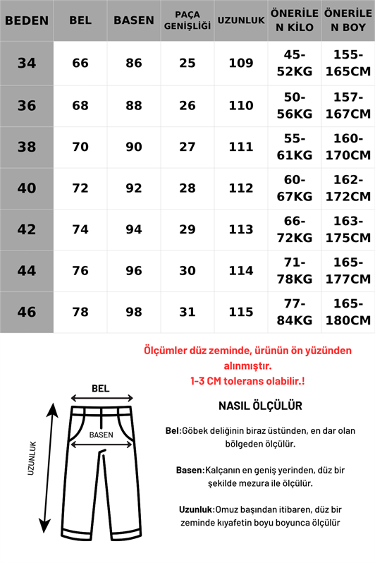 MDX Mavi Wide Leg Kadın Kot Pantolon MG2596 - Everett