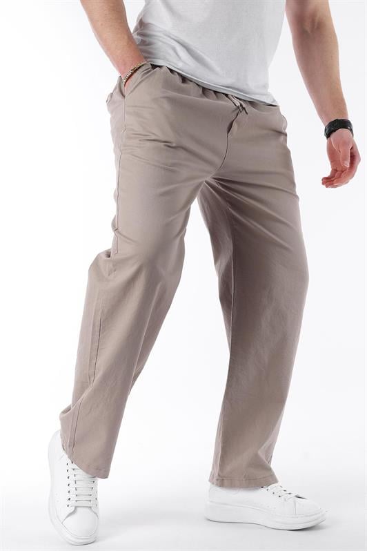 MDX Stone Color Wide Leg High Waisted Men's Pants E7403 - Dearborn Heights