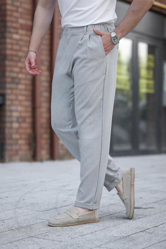 MDX Gray Comfort Fit Men's Fabric Trousers E6577 - Rowlett