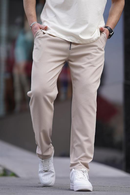 MDX Beige Straight Leg Men's Trousers 6535 - Neubrandenburg