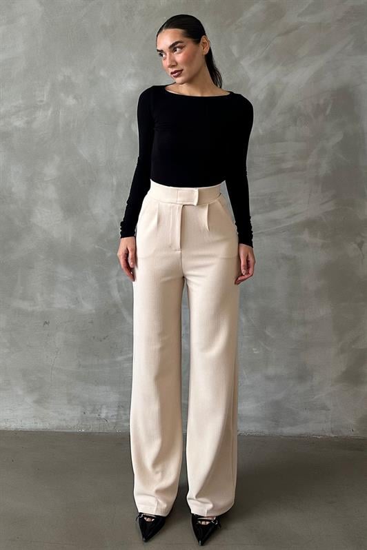 MDX Open Beige Lycra Hook-and-Loop Palazzo Pants MG2291 - Downers Grove