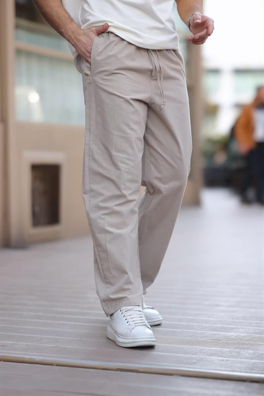 MDX Beige Comfort Fit Men's Trousers E6561 - Hilden