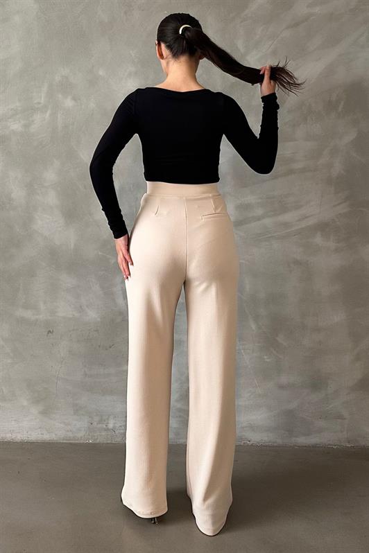 MDX Open Beige Lycra Hook-and-Loop Palazzo Pants MG2291 - Downers Grove