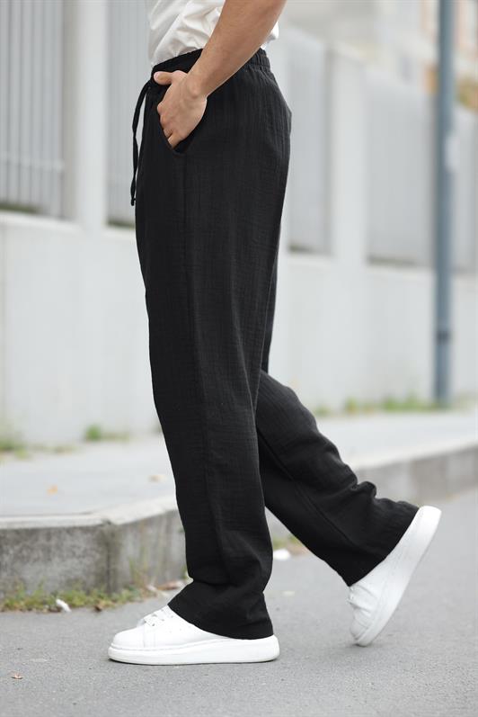 MDX Black 100% Cotton Comfort Fit Men's Pants E6562 - Altadena