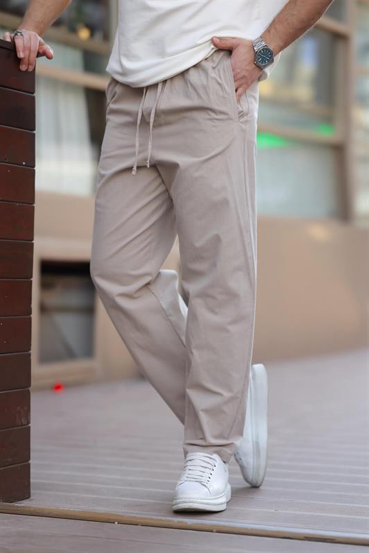 MDX Beige Comfort Fit Men's Trousers E6561 - Hilden