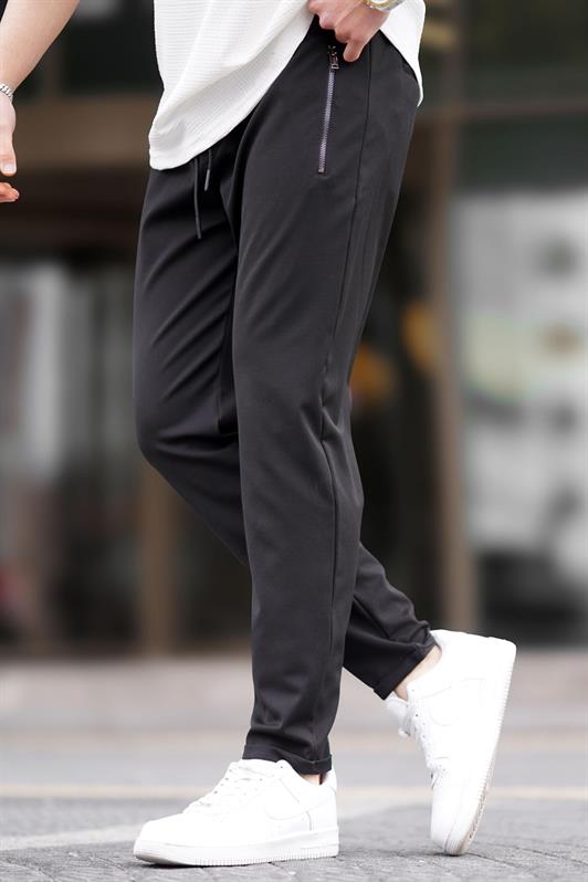 MDX Black Zip Detail Men's Pants 6520 - San Clemente
