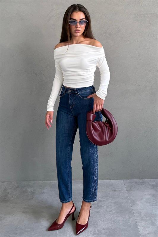 MDX Mavi Boru Paça Kadın Kot Pantolon MG2597 - Schweinfurt