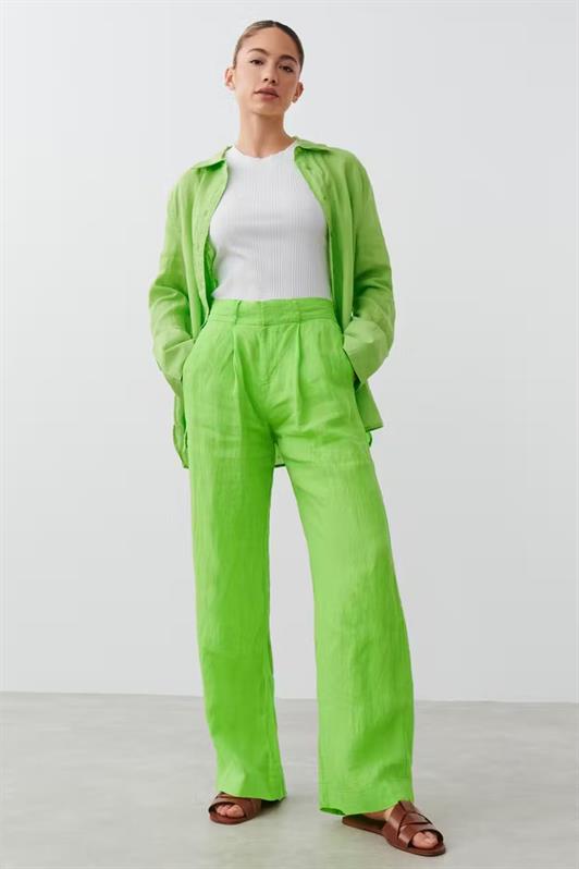 MDX Green Belted Wide Leg Women's Pants MG2021 - Penn Hills
