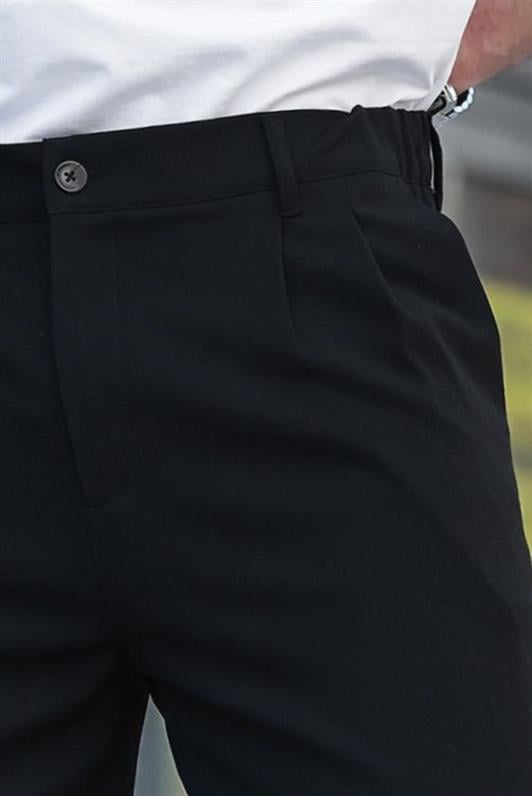 MDX Black Comfort Fit Men's Fabric Trousers E6577 - Hutchinson