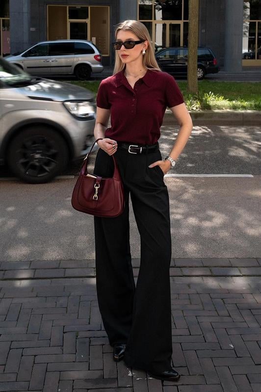 MDX Black High Waist Fabric Pants MG2285 - Jeffersonville