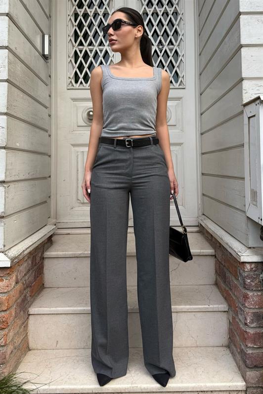 MDX Anthracite High Waist Fabric Pants MG2285 - Leiden
