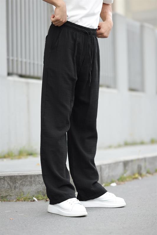 MDX Black 100% Cotton Comfort Fit Men's Pants E6562 - Altadena