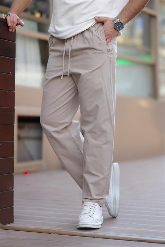 MDX Beige Comfort Fit Men's Trousers E6561 - Hilden