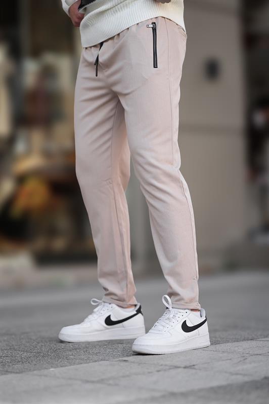 MDX Beige Zip Detail Men's Pants 6520 - Rancho Cordova