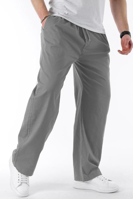 MDX Smoke Gray High Waist Buckled Men's Pants E7403 - Hameln