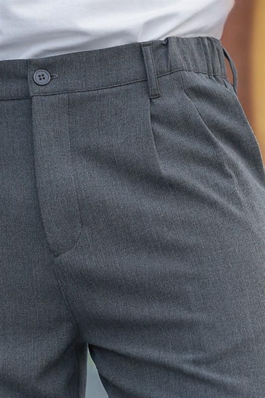 MDX Anthracite Comfort Fit Men's Fabric Trousers E6577 - Franklin