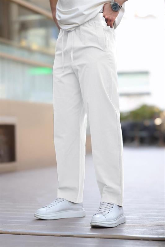 MDX White Comfort Fit Men's Trousers E6561 - Grimbergen