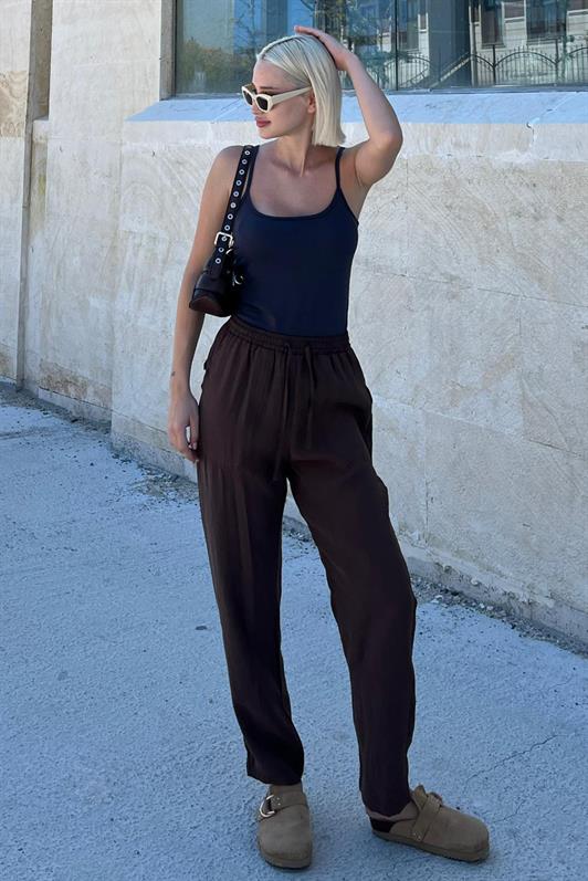 MDX Brown Adjustable Waist Comfort Fit Trousers MG2161 - Saint-Denis