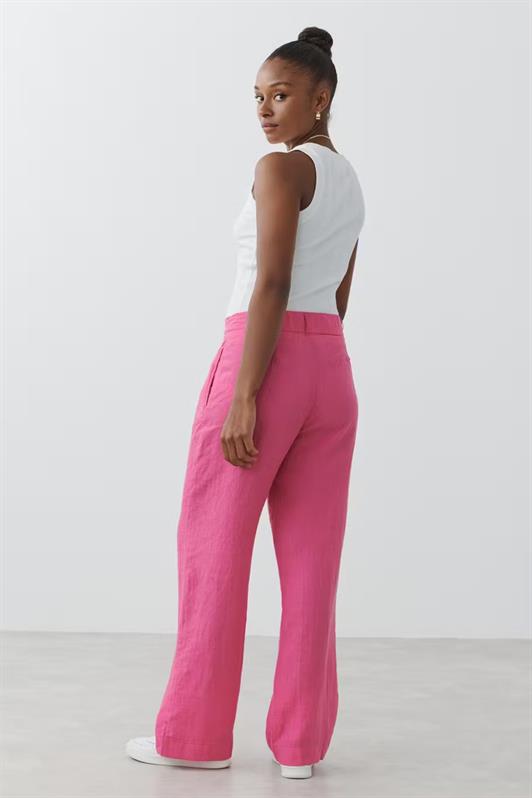 MDX Pink Belted Wide Leg Women's Pants MG2021 - Hammersmith