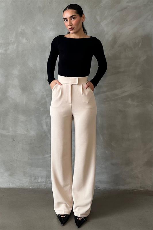 MDX Open Beige Lycra Hook-and-Loop Palazzo Pants MG2291 - Downers Grove