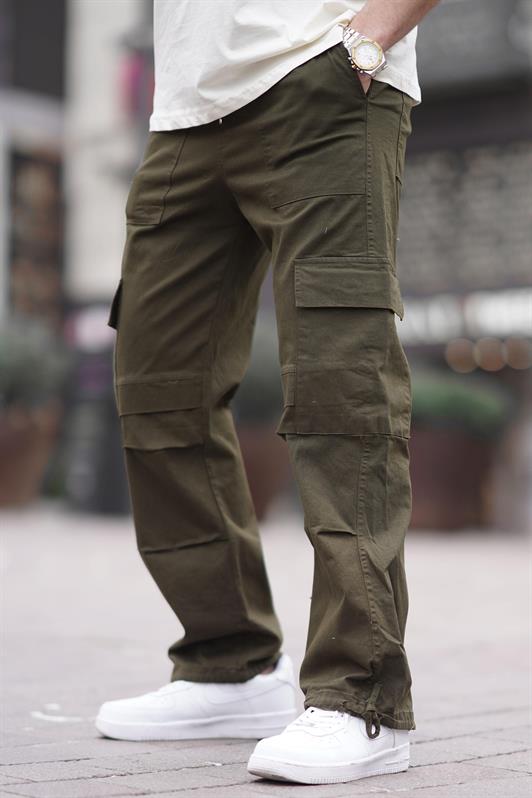 MDX Haki Wide Leg Cargo Pocket Men's Pants 6826 - Buffalo