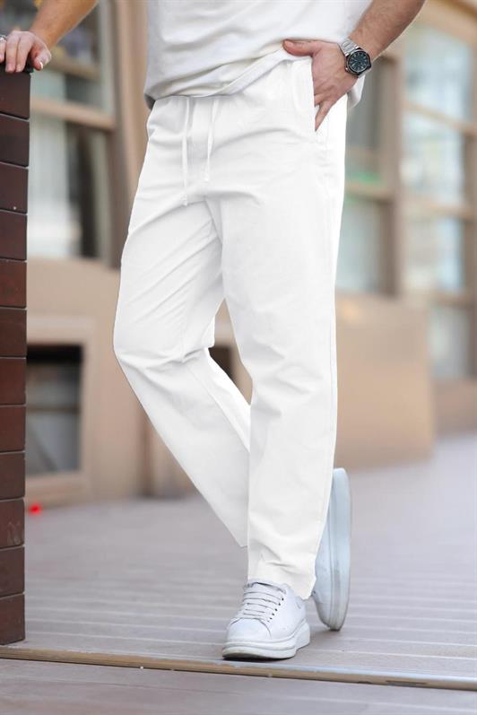 MDX White Comfort Fit Men's Trousers E6561 - Grimbergen