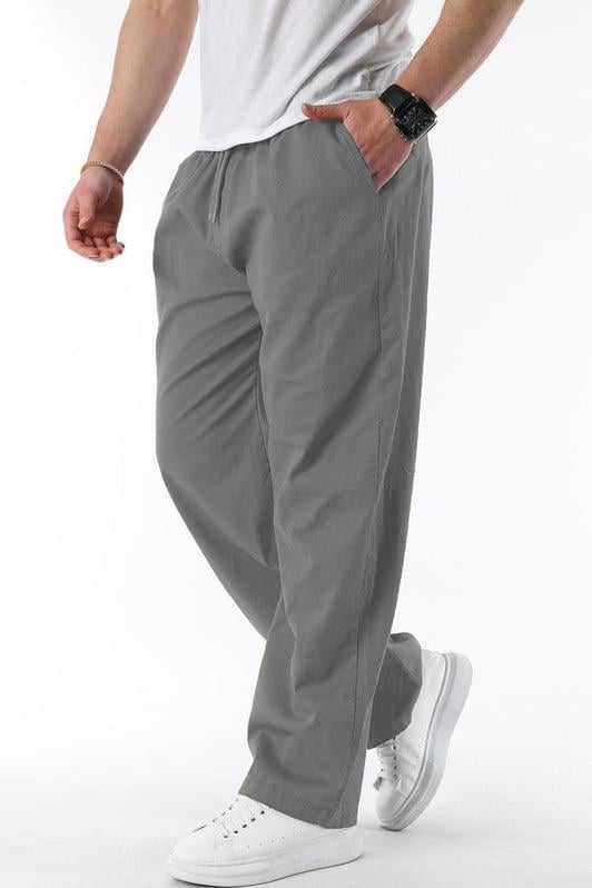 MDX Smoke Gray High Waist Buckled Men's Pants E7403 - Hameln