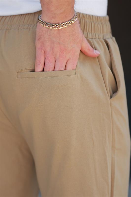 MDX Camel Regular Fit Men's Trousers E6574 - Chalándri