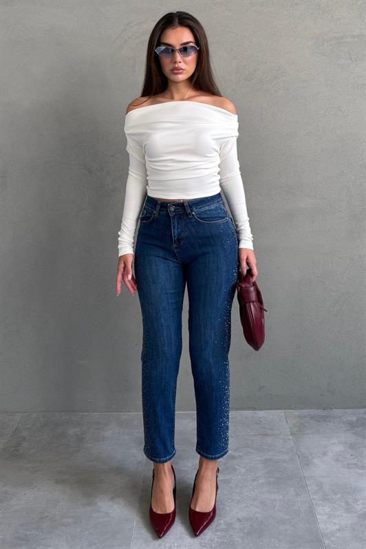 MDX Mavi Boru Paça Kadın Kot Pantolon MG2597 - Schweinfurt