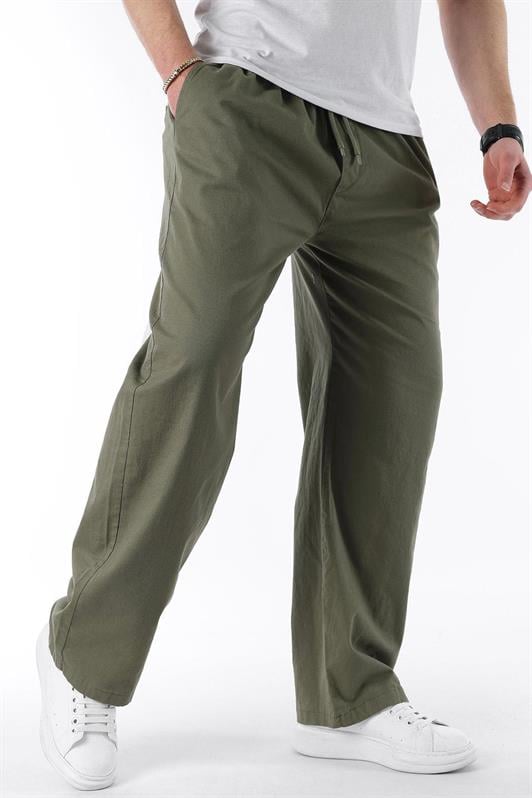 MDX Haki Wide Leg High Waist Men's Pants E7403 - Kerpen