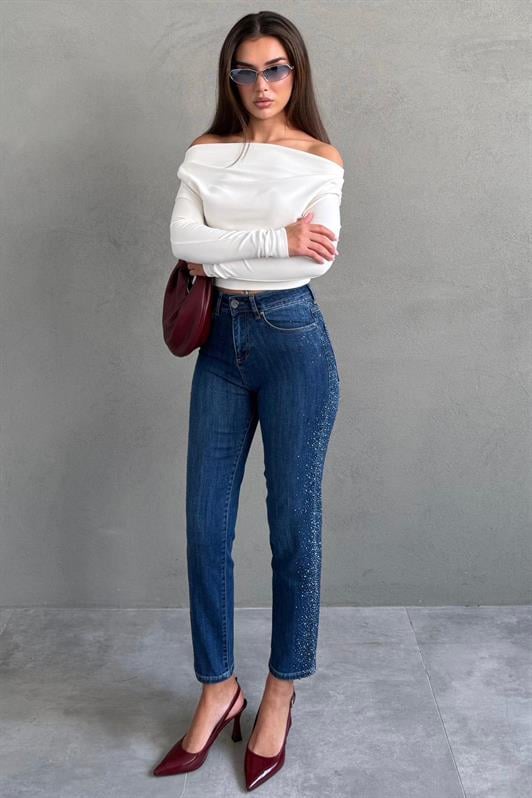 MDX Mavi Boru Paça Kadın Kot Pantolon MG2597 - Schweinfurt