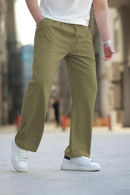 MDX Haki Beli Ayarlanabilir Rahat Kesim Erkek Pantolon E6564 - Olive Branch