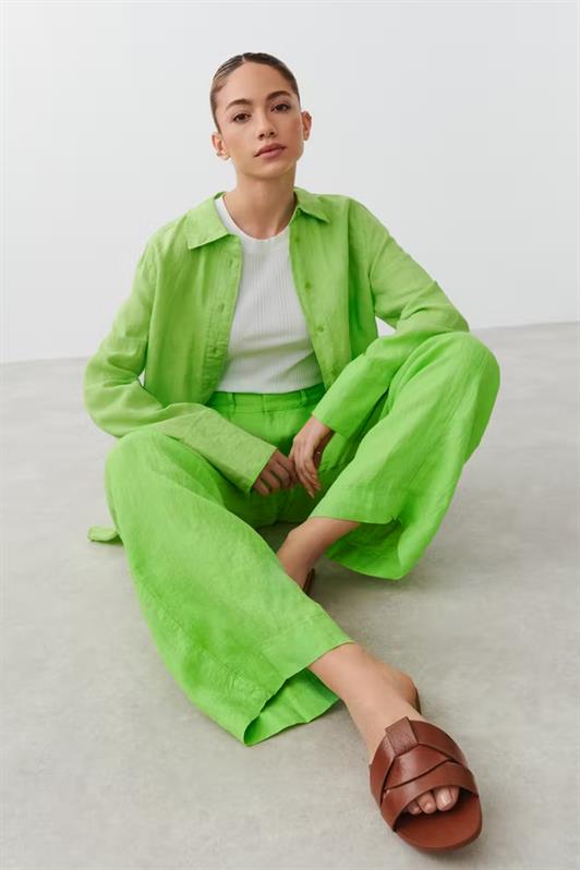 MDX Green Belted Wide Leg Women's Pants MG2021 - Penn Hills