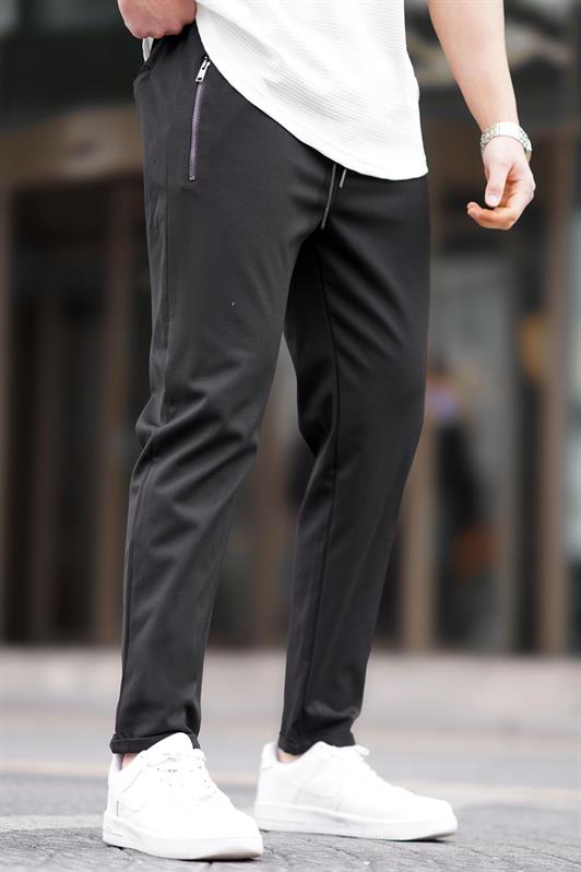 MDX Black Zip Detail Men's Pants 6520 - San Clemente