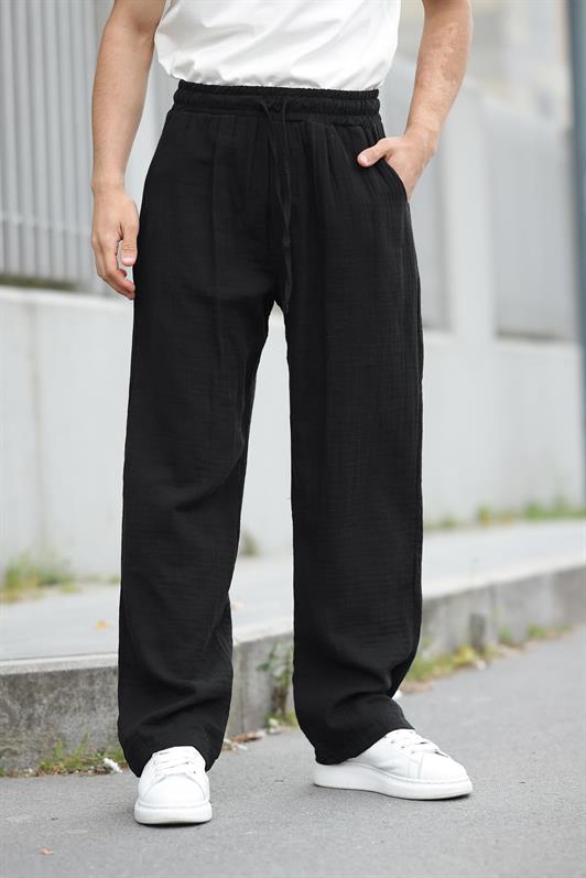 MDX Black 100% Cotton Comfort Fit Men's Pants E6562 - Altadena
