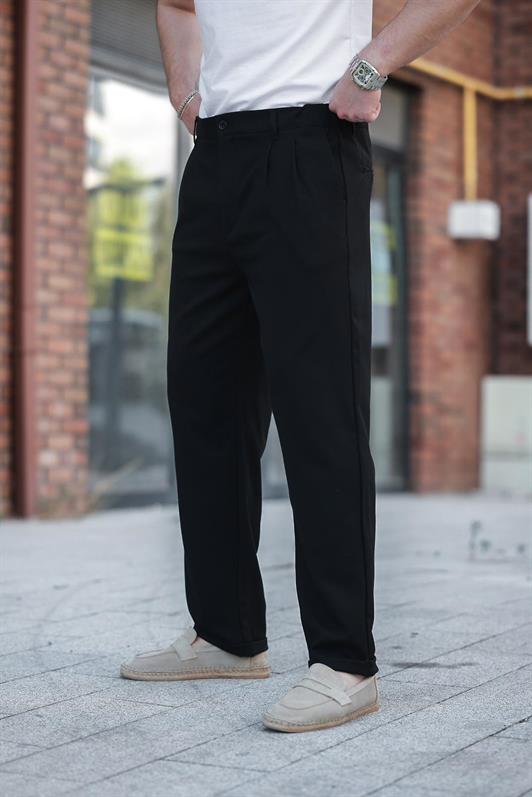 MDX Black Comfort Fit Men's Fabric Trousers E6577 - Hutchinson