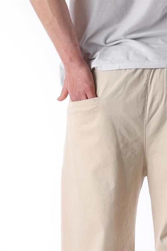 MDX Beige Slim Fit Pleated Men's Pants E7403 - Hallandale Beach