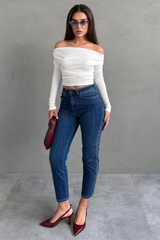 MDX Mavi Boru Paça Kadın Kot Pantolon MG2597 - Schweinfurt