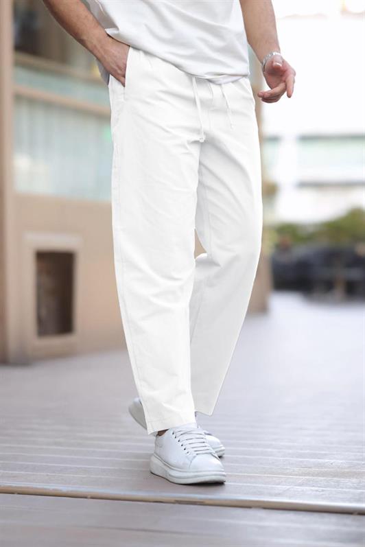 MDX White Comfort Fit Men's Trousers E6561 - Grimbergen