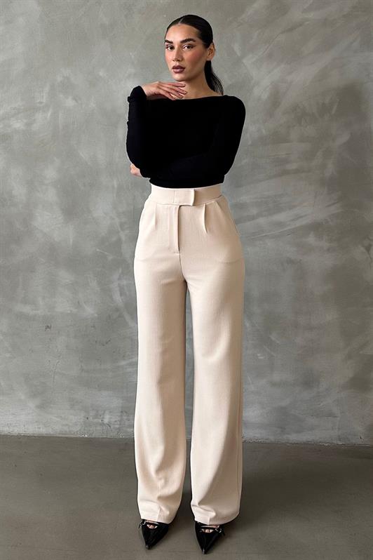 MDX Open Beige Lycra Hook-and-Loop Palazzo Pants MG2291 - Downers Grove