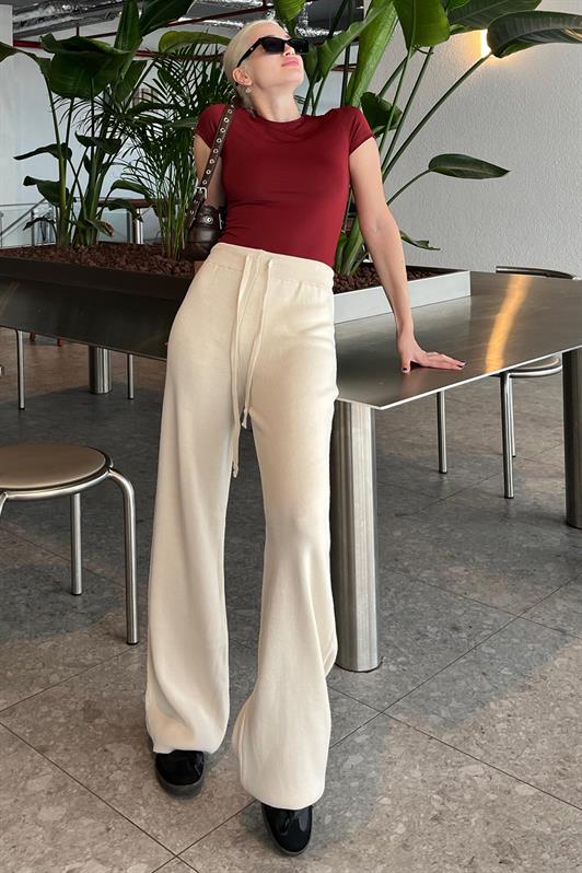 MDX Beige Adjustable Wide Leg Pants MG2089 - Lima