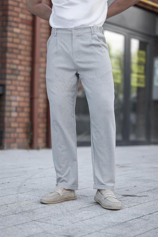 MDX Gray Comfort Fit Men's Fabric Trousers E6577 - Rowlett