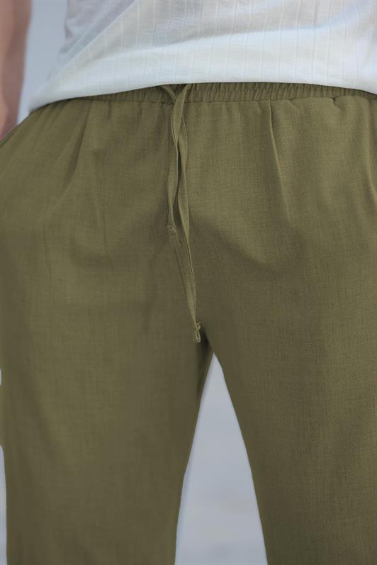 MDX Haki Beli Ayarlanabilir Rahat Kesim Erkek Pantolon E6564 - Olive Branch