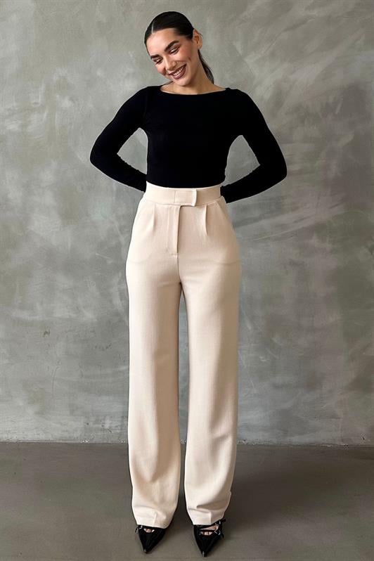 MDX Open Beige Lycra Hook-and-Loop Palazzo Pants MG2291 - Downers Grove