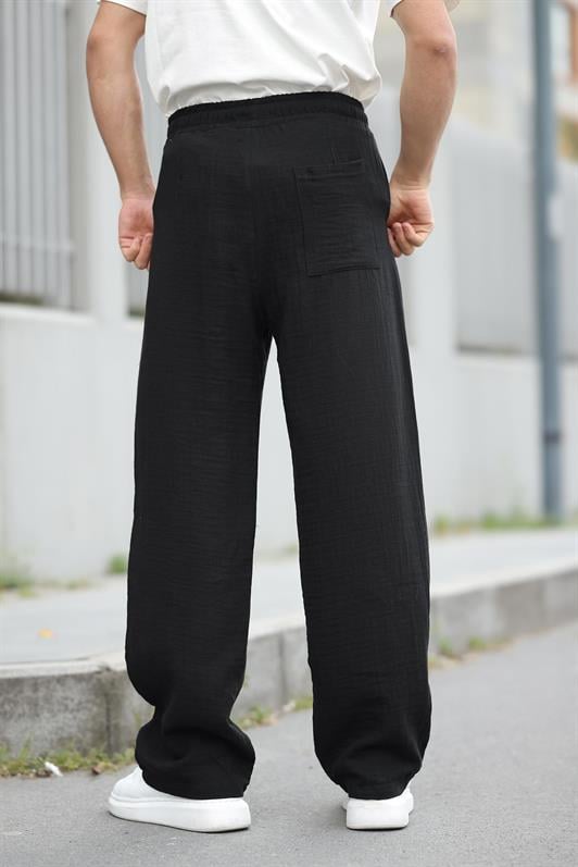 MDX Black 100% Cotton Comfort Fit Men's Pants E6562 - Altadena