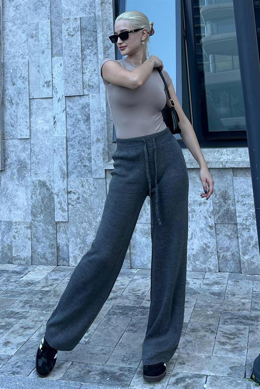MDX Anthracite Adjustable High Waist Wide Leg Pants MG2089 - Lancaster